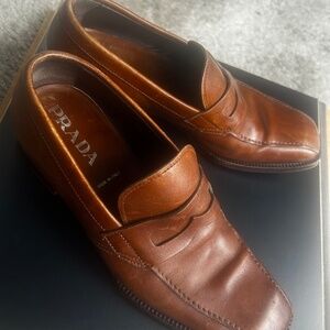 Vintage Prada loafers unisex